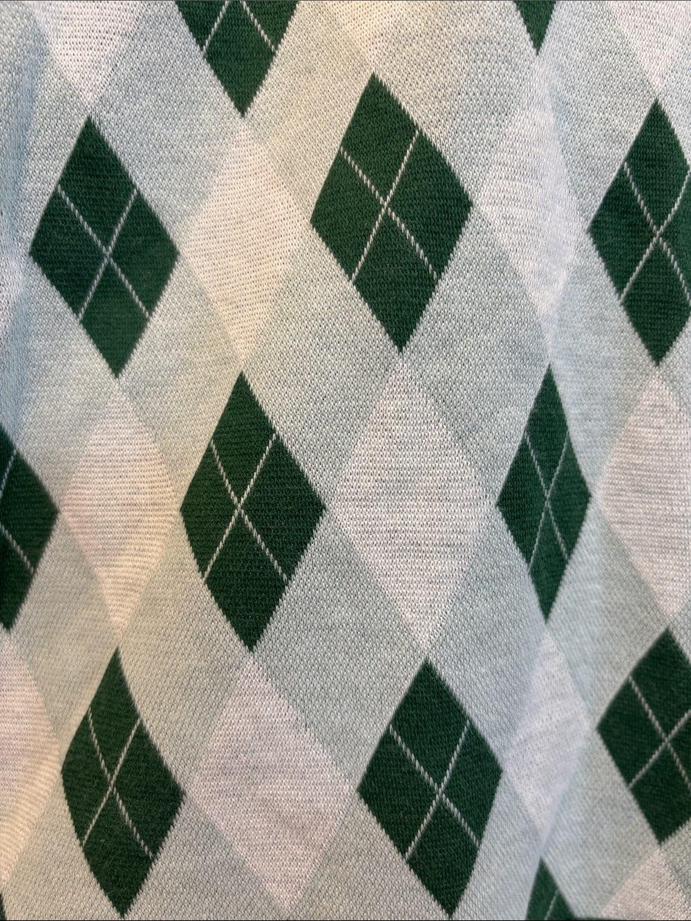 NWT The Upside Green and Cream Argyle Knit Skort - Picture 2 of 7